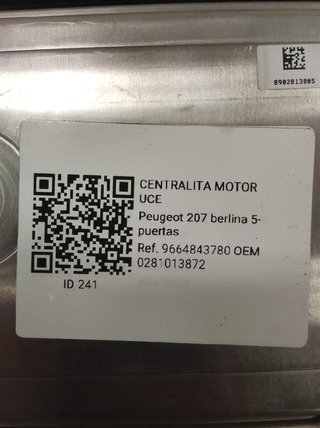 Peugeot 241 0281013872 centralita 207 1.6 hdi mt