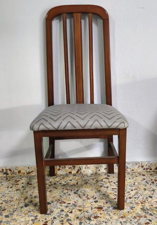 4 Sillas Comedor Clásicas Madera Tapizado