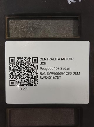 5ws40167dt centralita peugeot 407 2.0 hdi mt 271