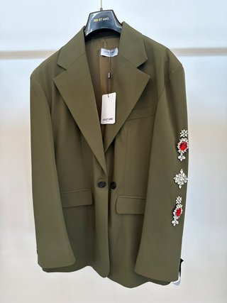 Blazer oversize con strass - Nuovo con cartellino