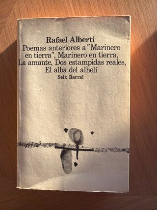 Libro Poemas anteriores a Marinero en tierra