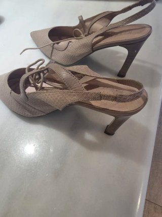 Zapatos Hispanitas Piel Beige Talla 40