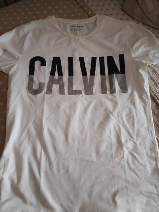Camiseta Calvin Klein Blanca Talla L Sólo envío