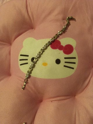Pulsera de plata con circonitas