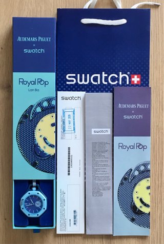 Reloj de bolsillo tipo Royal Pop azul