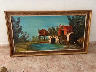Cuadro Paisaje con Molino