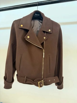 Giacca Biker Mangano in Lana e viscosa – nuovo...