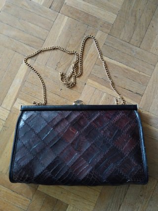 Bolso Cartera de Piel Marrón