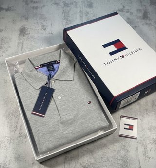 Polo Tommy Hilfiger Gris Talla XL