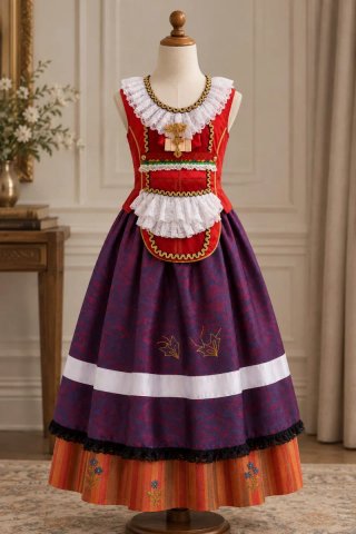 Traje de huertana para niña