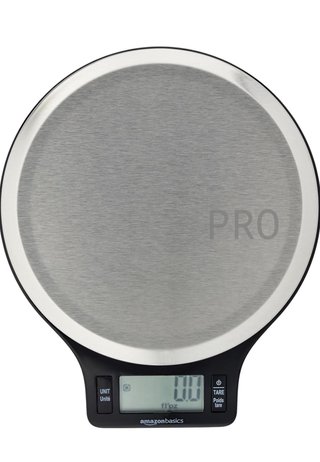 Báscula de Cocina Digital con Pantalla LCD Amazon Basics