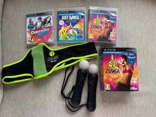 Lote PlayStation Move PS3 con Juegos de Baile