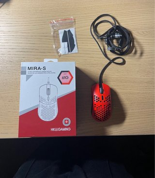 Mouse Gaming HK Gaming Mira-S Rosso 61g