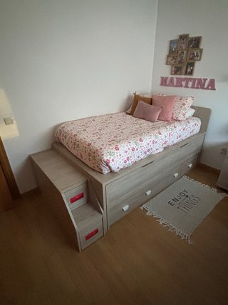Cama Juvenil con Cajones y Escalera