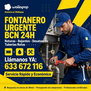 Fontanero Urgente BCN 24H - Desatascos y Roturas