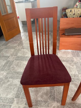 Set de 6 Sillas tapizadas para comedor