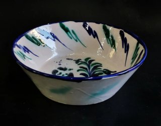 Bonito lebrillo antiguo de cerámica de Fajalauza