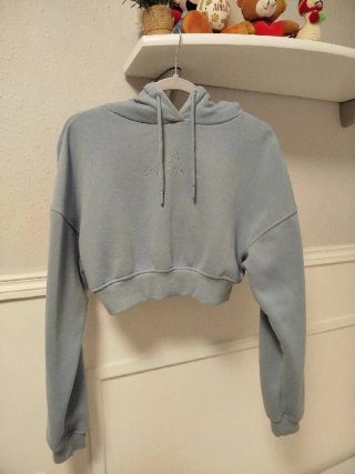 Sudadera Corta Azul