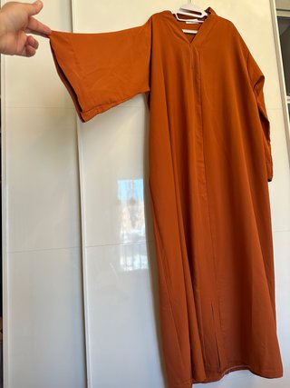 Vestido Largo Color Teja