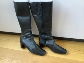 Botas altas piel negras talla 36