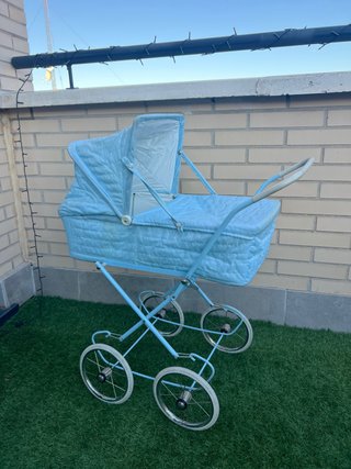 Cochecito de Muñecas Clásico Azul