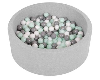 Piscina de bolas infantil gris