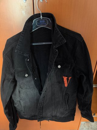 Chaqueta Vlone Negra y Gris Talla L