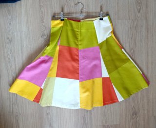 Falda multicolor
