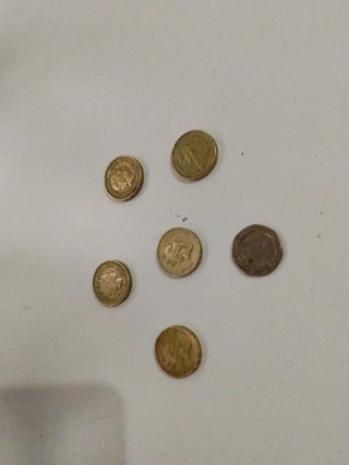 Lote 6 Monedas Británicas Temáticas