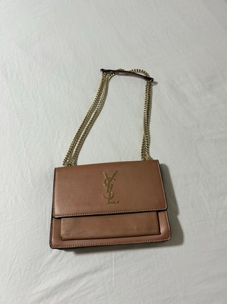 Borsa a spalla Yves Saint Laurent (YSL) Beige