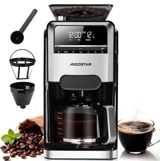 Cafetera Aigostar con Molinillo