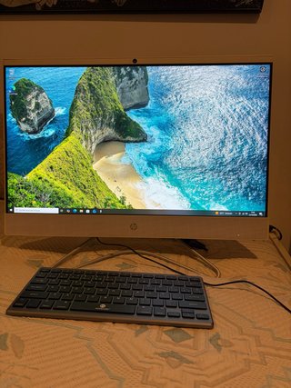 Computer HP Compatto Beige e Nero