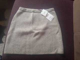Falda de punto Zara Talla S