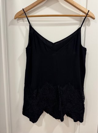 Blusa negra tirantes