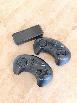 Aklaim dual turbo Sega Mega drive mandos inalámbri