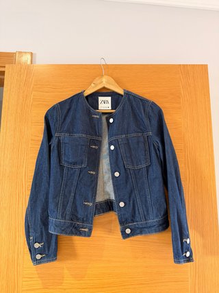 Chaqueta Vaquera Azul Oscuro Zara XS