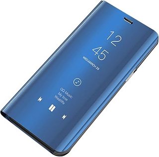 Custodia per Huawei P30, custodia ultra Flip Case Clear View Mirror Standing Cover protettiva antiurto