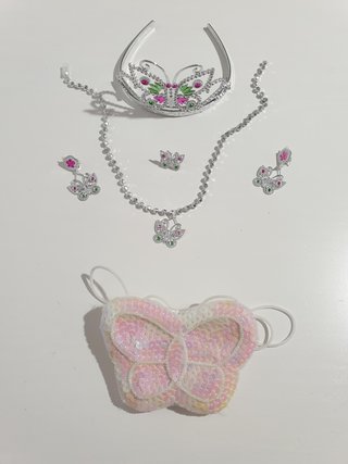 Joyas disfraz PRINCESA + Bolso Lentejuelas