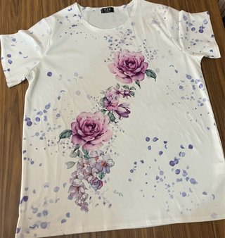 Blusa Blanca con Estampado Floral
