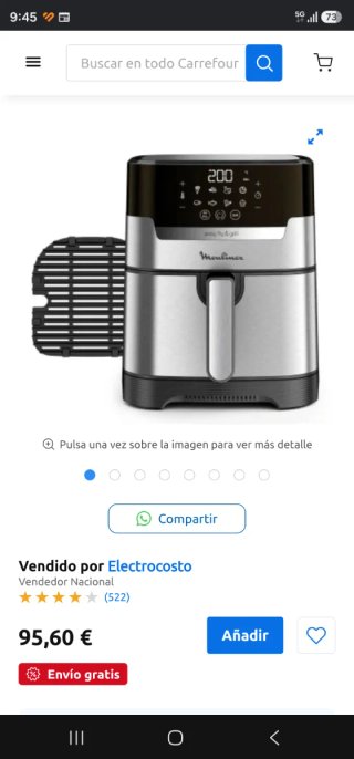 Freidora de aire Moulinex