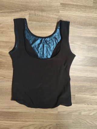 Camiseta de tirantes reductora de sauna para sudar