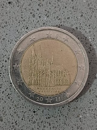2 euro commemorativo Germania 2011 Nordrhein (A)