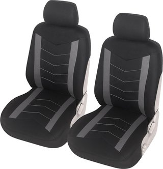 FUNDAS ASIENTOS DELANTEROS COCHE UNIVERSALES GRIS