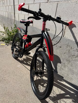 Bicicleta Montaña 20 Negra/Roja