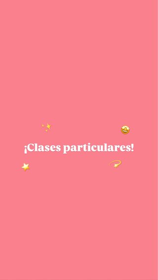 Clases particulares.