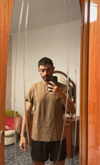 Camiseta Básica Marrón H&M