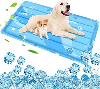 Aisuowa Esterilla Refrescante per Cani e Gatti, Alfombrilla di Gel Autorefrigerante, Cuscino Rinfre