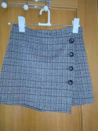 Falda pantalón cuadritos talla M
