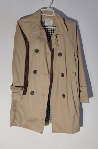 Gabardina Zara Niña Beige
