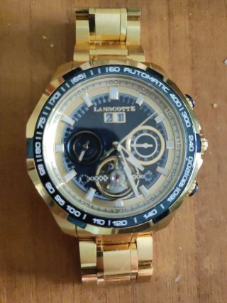 Reloj Lacoste Dorado y Azul